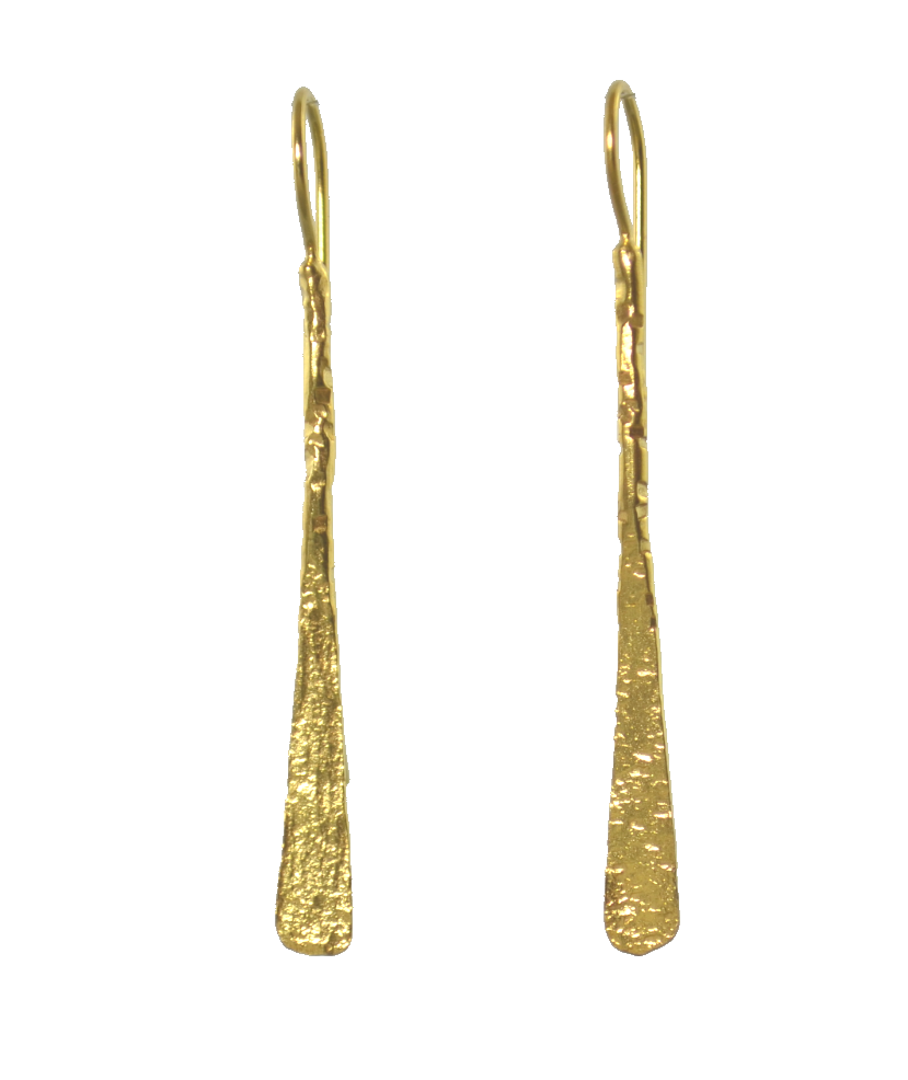 Euro Gold long hook Earrings B51