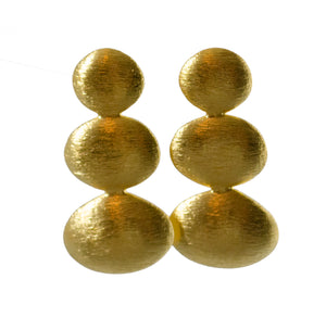 Euro Gold Swing Stud Earrings B67