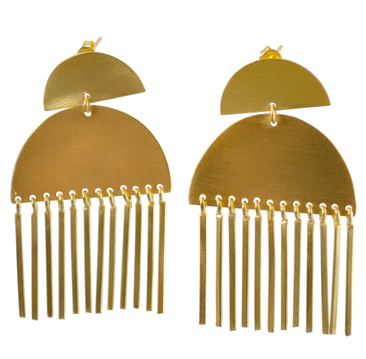 Euro Gold Swing Stud Earrings 69