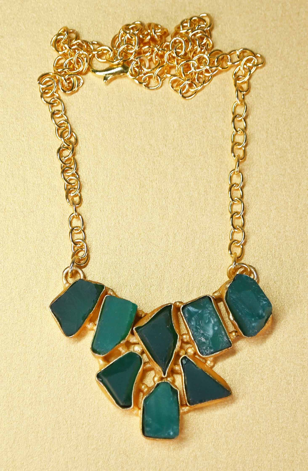 Diva Gold  Necklaces Raw Gemstones, 4 colourway's