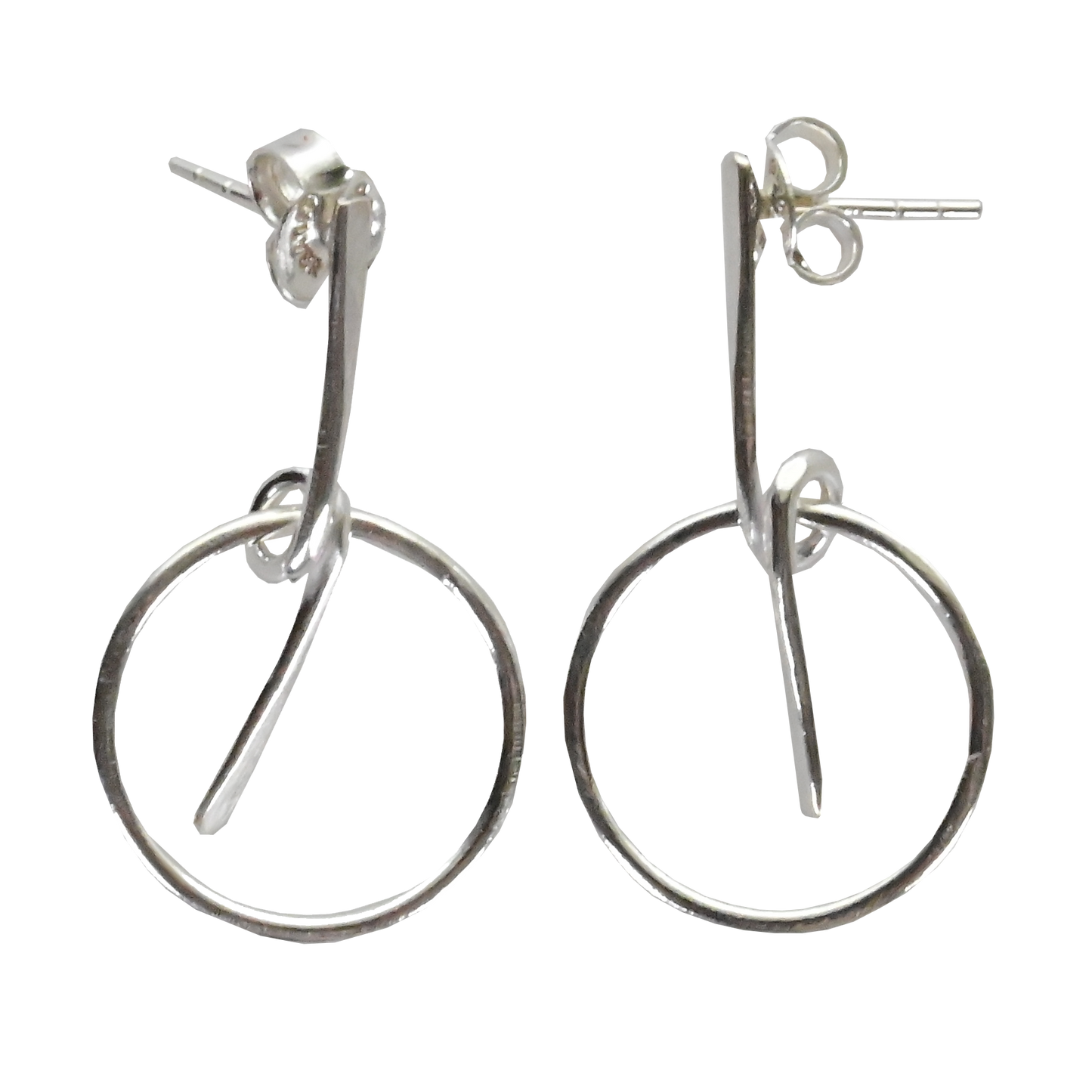 Euro Silver Earrings IAE72224.