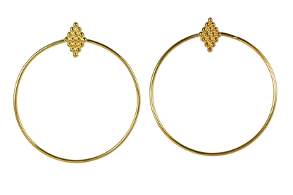 Euro Gold Earrings B151a