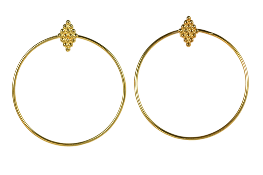 Euro Gold Earrings B151a