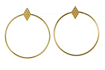 Euro Gold Earrings B151a