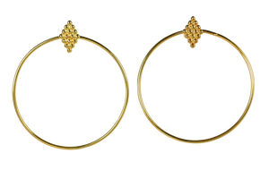 Euro Gold Earrings B151a