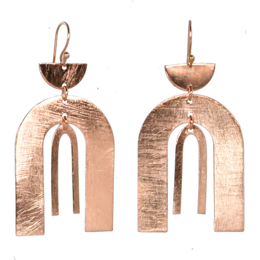 Euro Rose Gold Earrings B140r