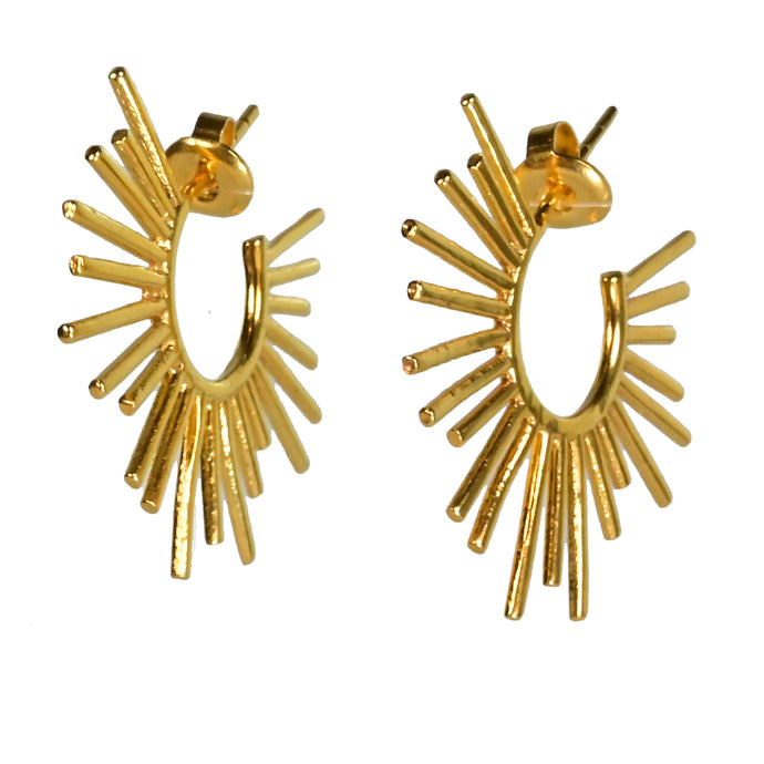 Euro Gold Earrings B171 Featured on Emily loves Paris . Netflix !