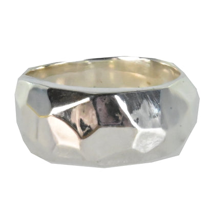 FLOW FACETED RING large BKR39