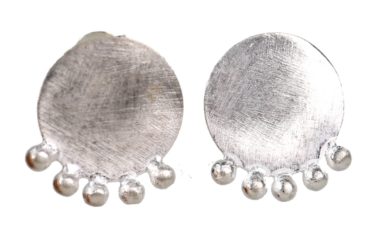 Euro Silver Earrings IAE32215.