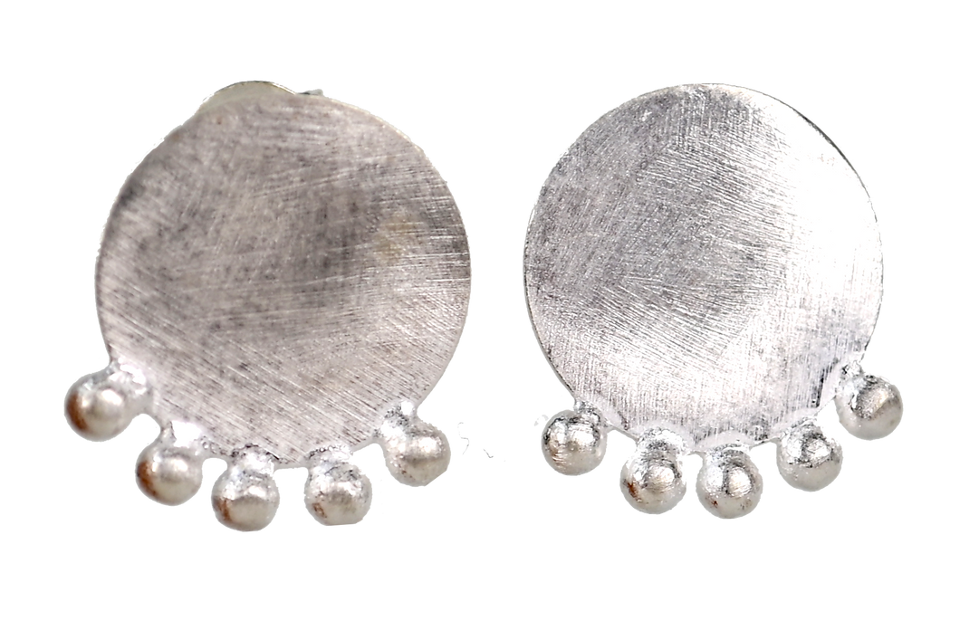 Euro Silver Earrings IAE32215.