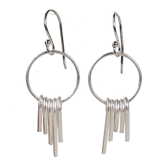 Euro Silver Earrings IAE3228