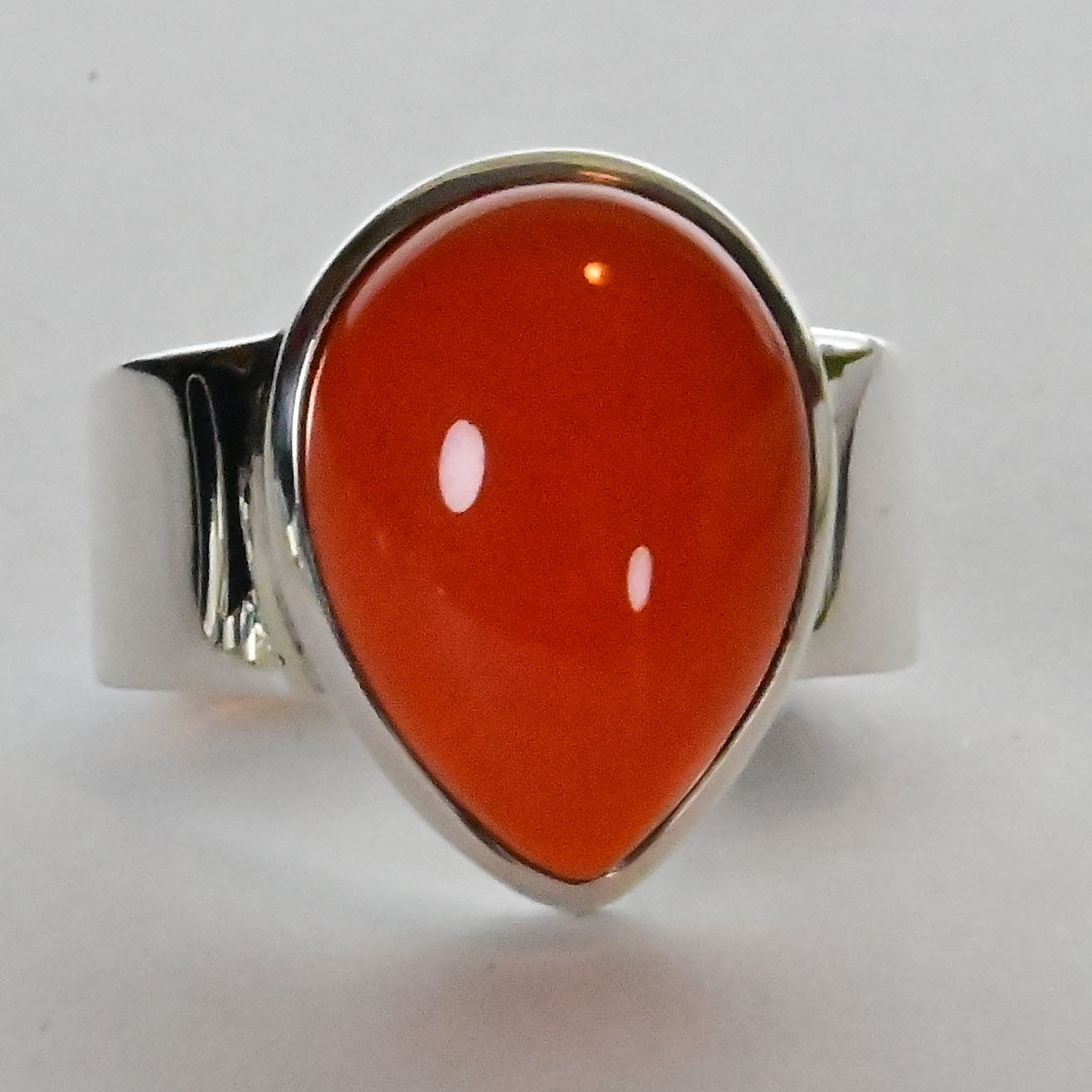 Sterling silver with gorgeous Gemstone Ring. Multiple stone options IARS21a Lux