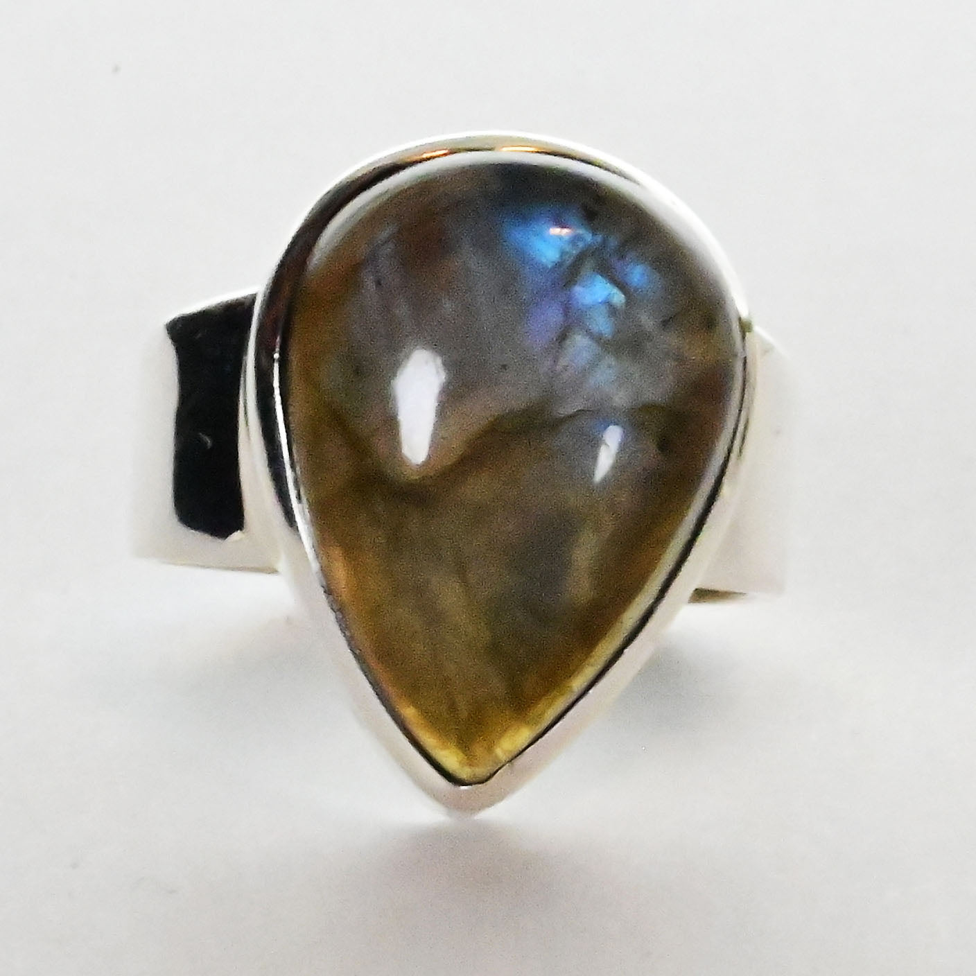 Sterling silver with gorgeous Gemstone Ring. Multiple stone options IARS21a Lux