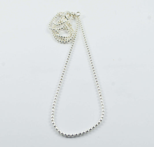 Sterling Silver Fine ball Chain 70cm