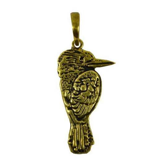 Kookaburra Pendant Brass