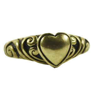 Love Heart Ring Brass