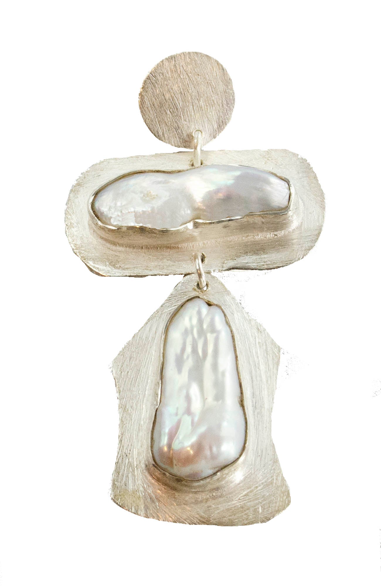 a1 Gem and Biwa Pearl Pendants matte finish. Lux