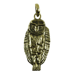 Owl Pendant Brass