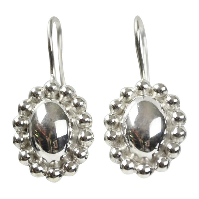 Sterling Silver Mexicana Oval Earring