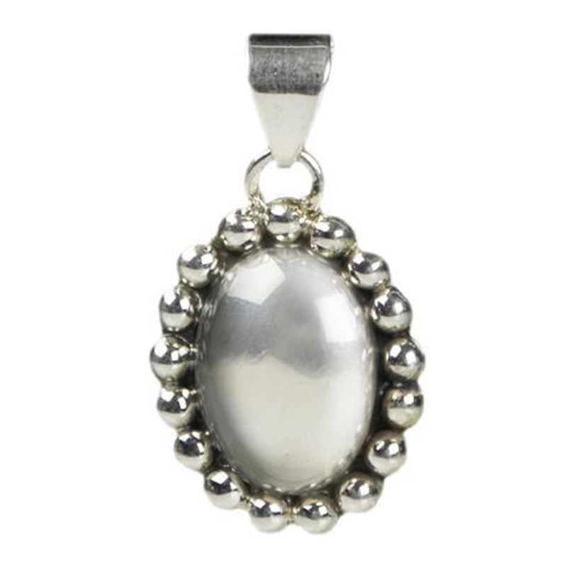 Sterling Silver Mexicana Oval Pendant