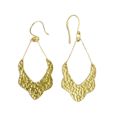 Euro Gold Moroccan Drop Earrings B13